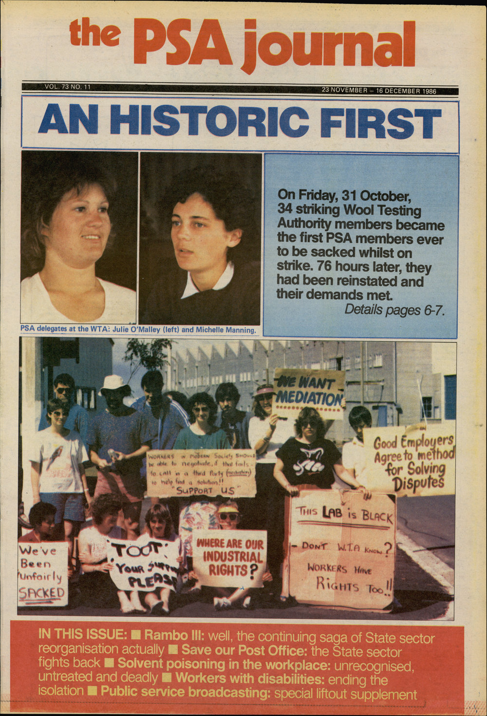 PSA Journal: Vol 73 No 11, November 1986