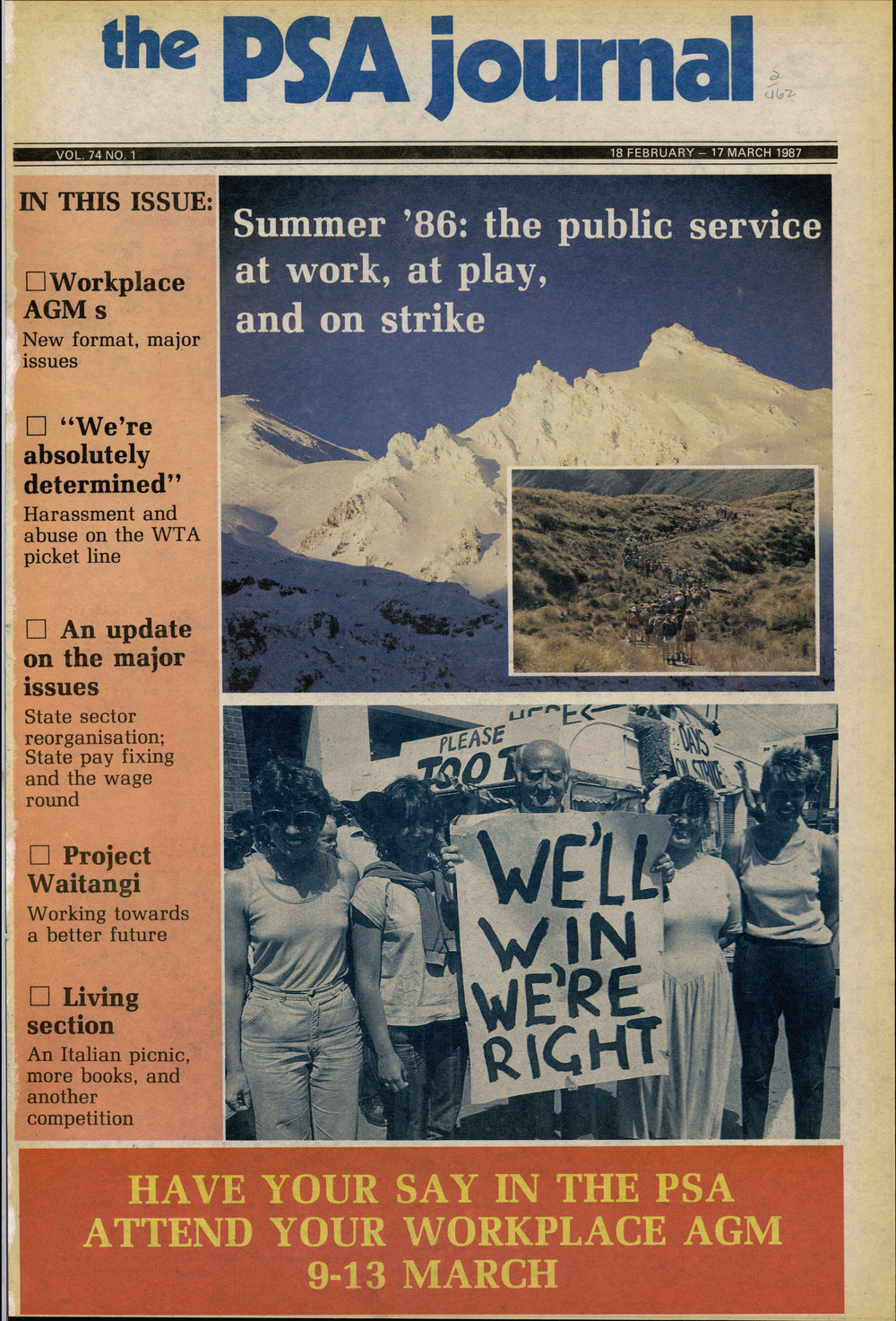 PSA Journal: Vol 74 No 1, February 1987