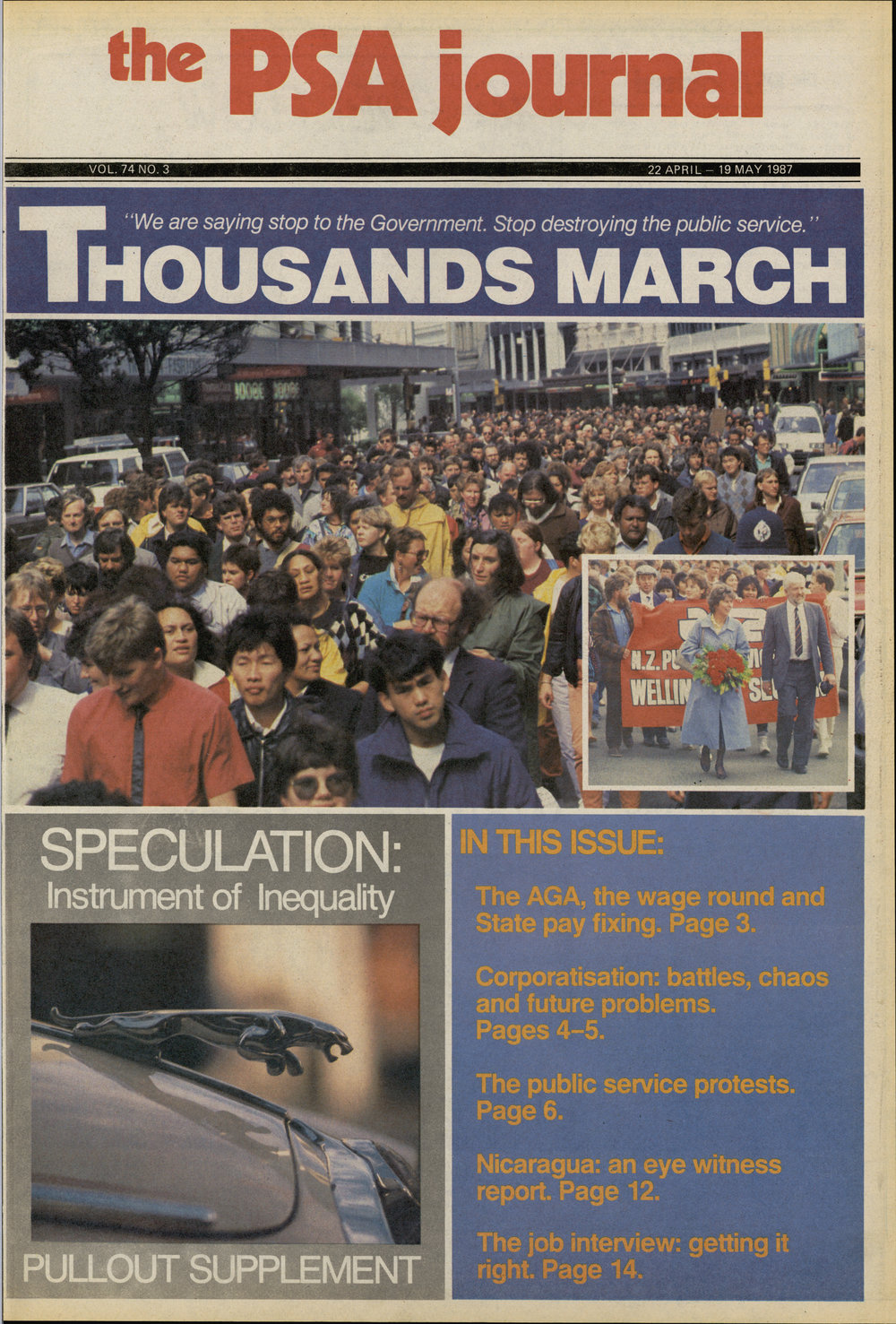 PSA Journal: Vol 74 No 3, April 1987