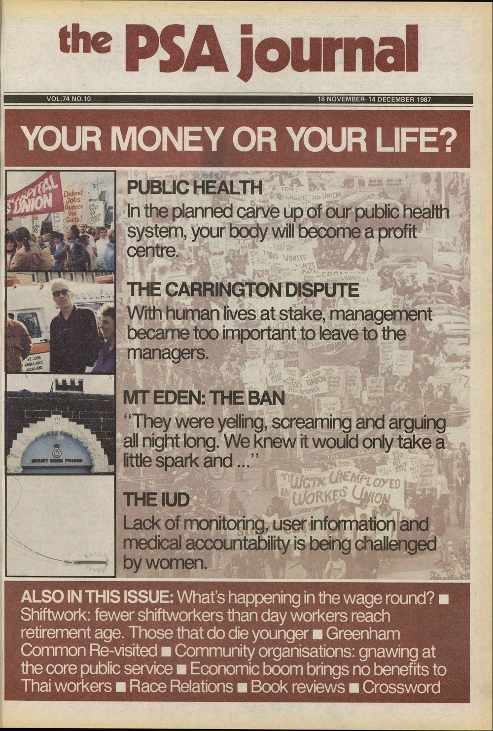 PSA Journal: Vol 74 No 10, November 1987