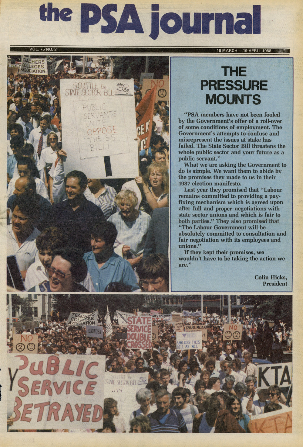 PSA Journal: Vol 75 No 3, March 1988