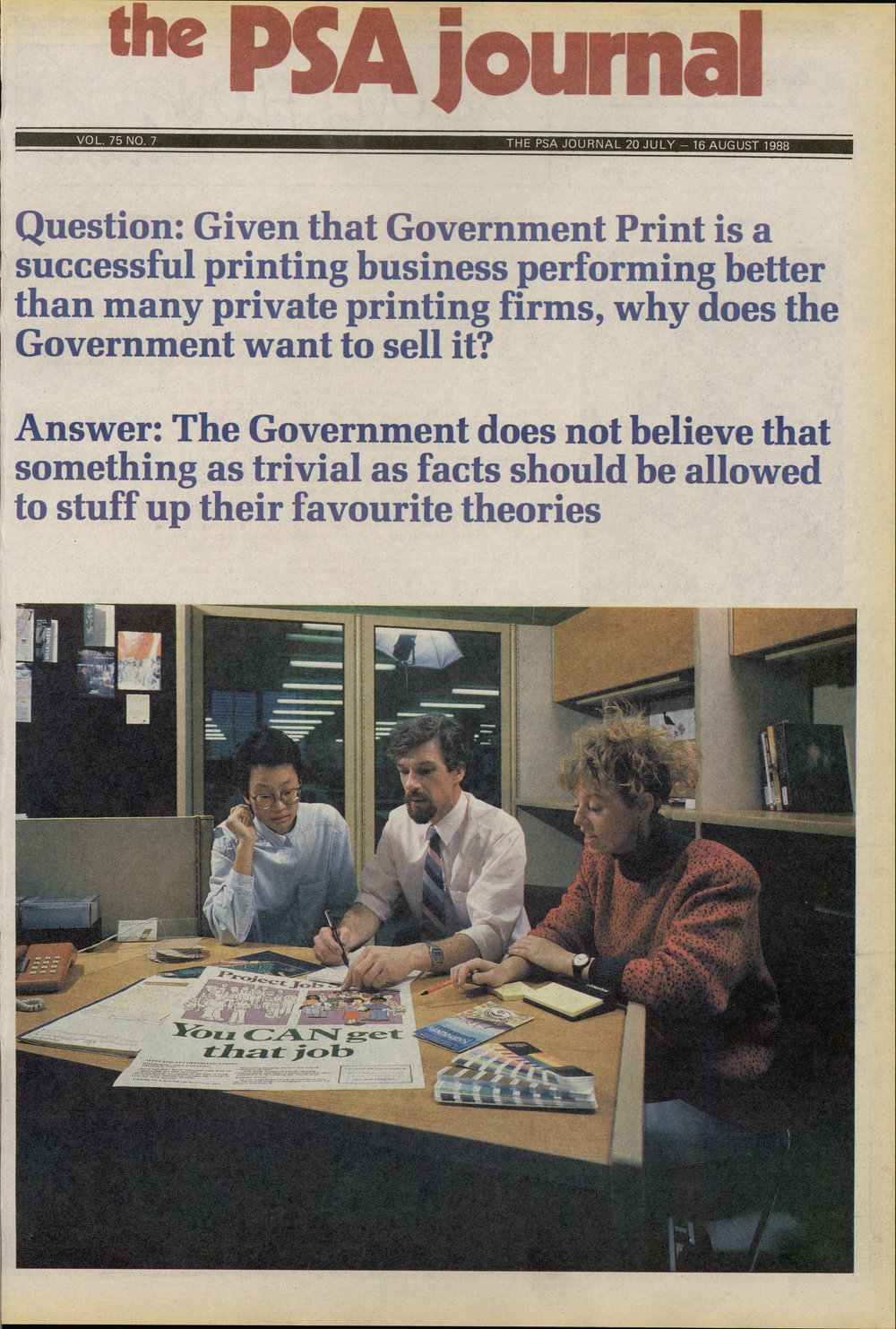 PSA Journal: Vol 75 No 7, July 1988