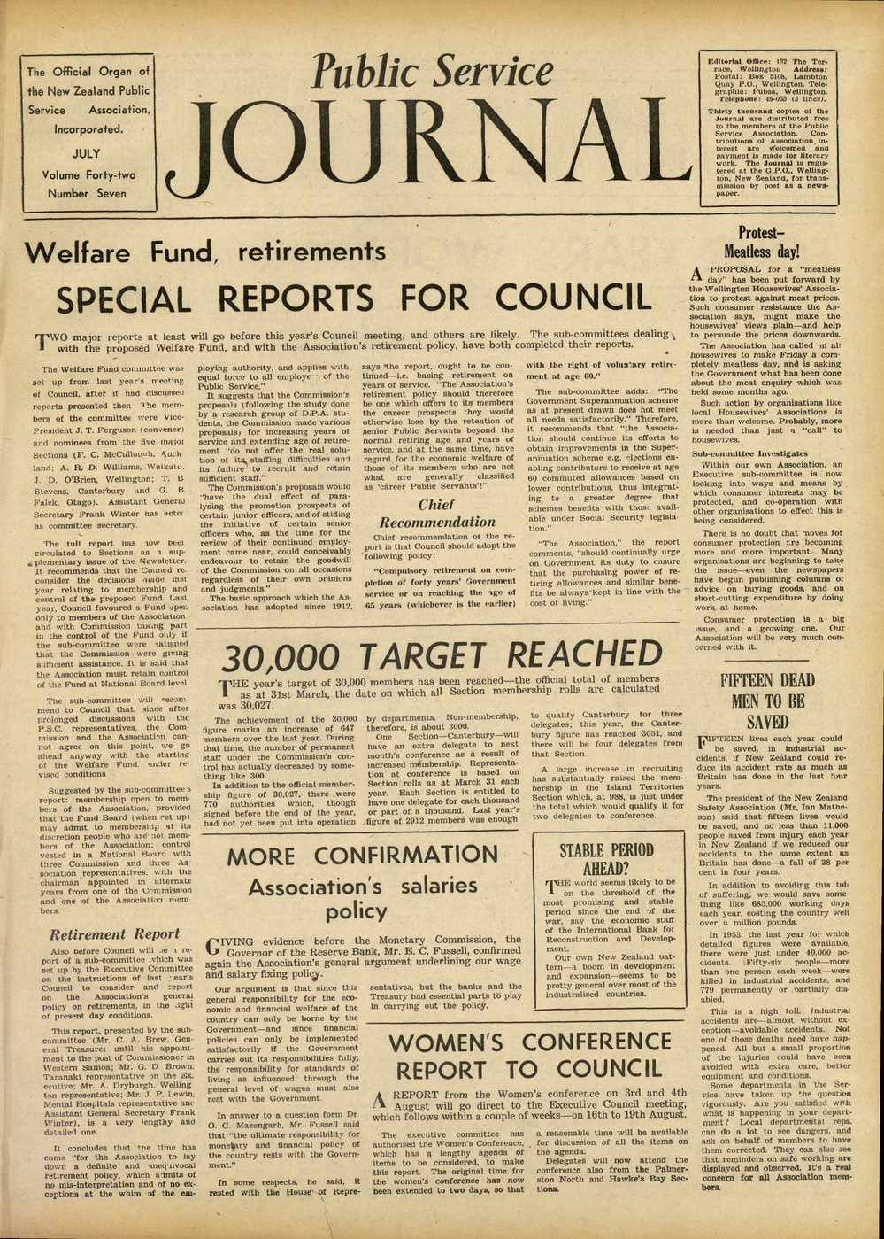 PSA Journal: Vol 42 No 7, July 1955