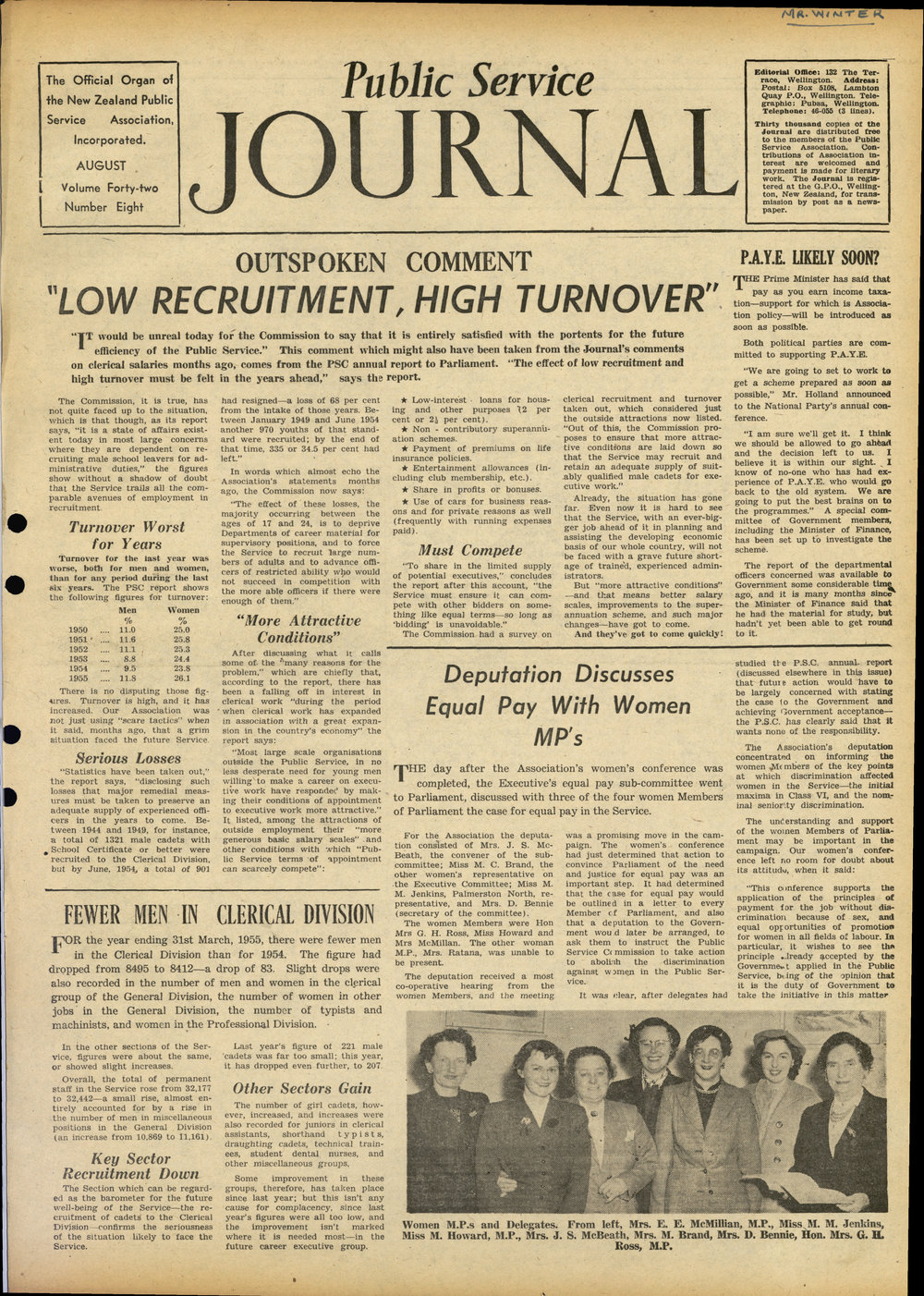 PSA Journal: Vol 42 No 8, August 1955