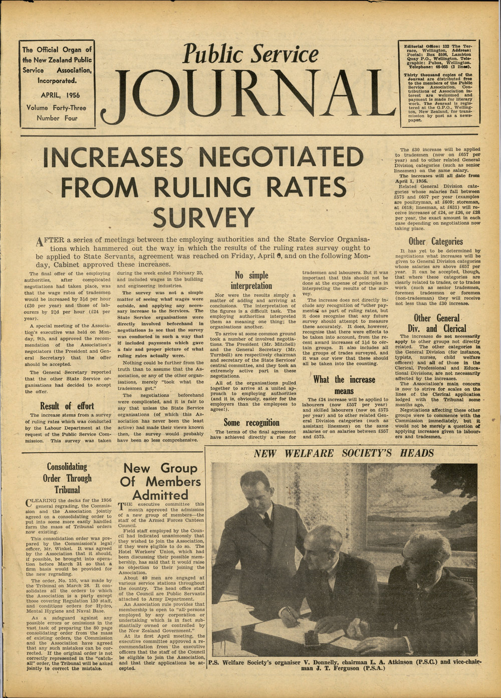 PSA Journal: Vol 43 No 4, April 1956