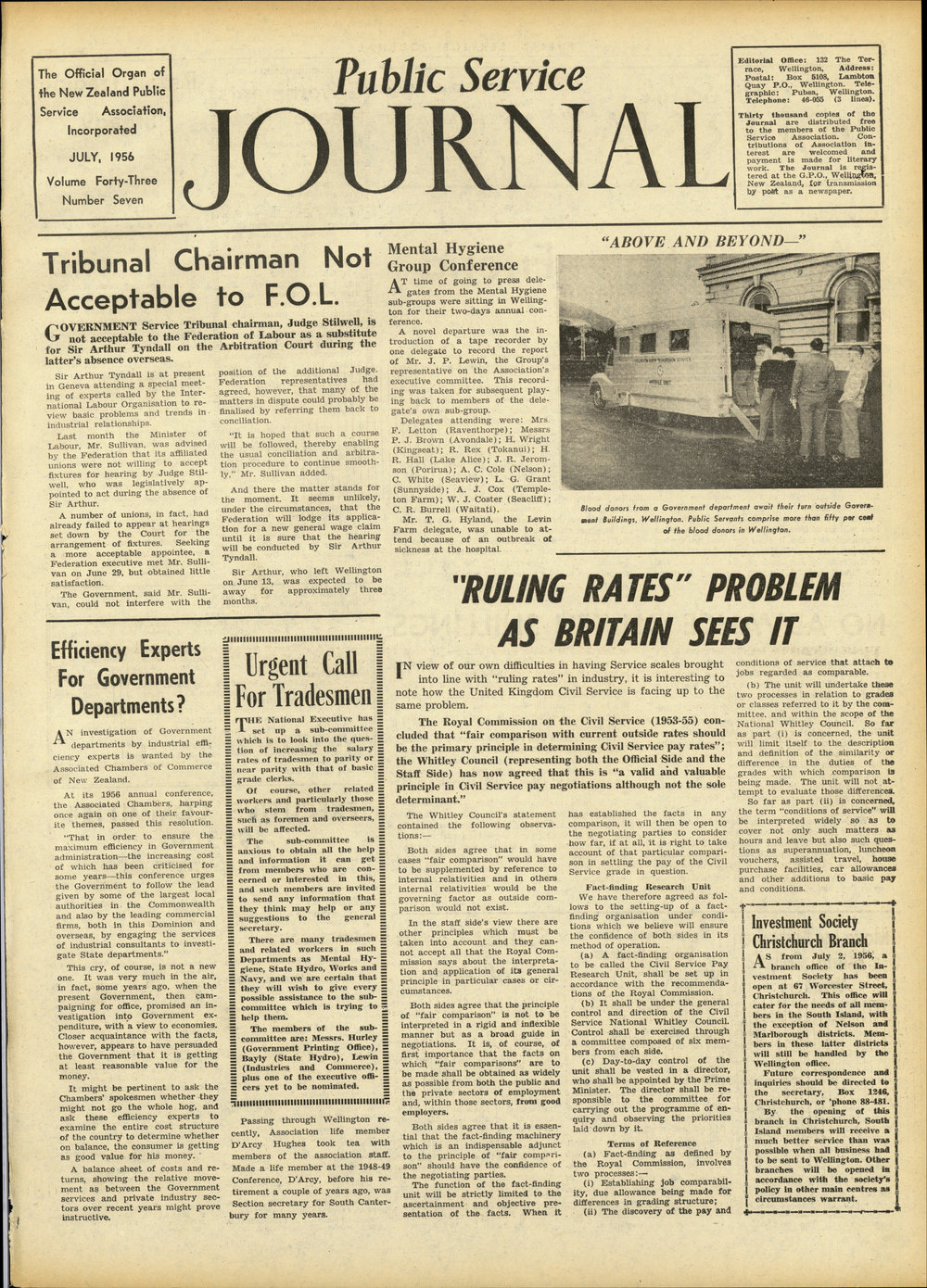 PSA Journal: Vol 43 No 7, July 1956