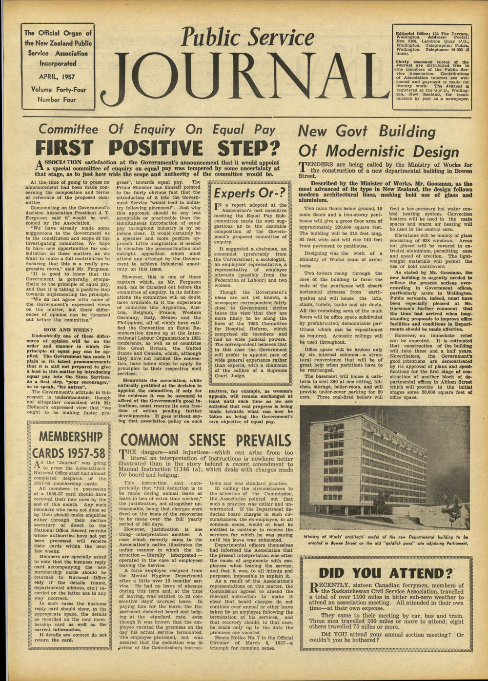 PSA Journal: Vol 44 No 4, April 1957