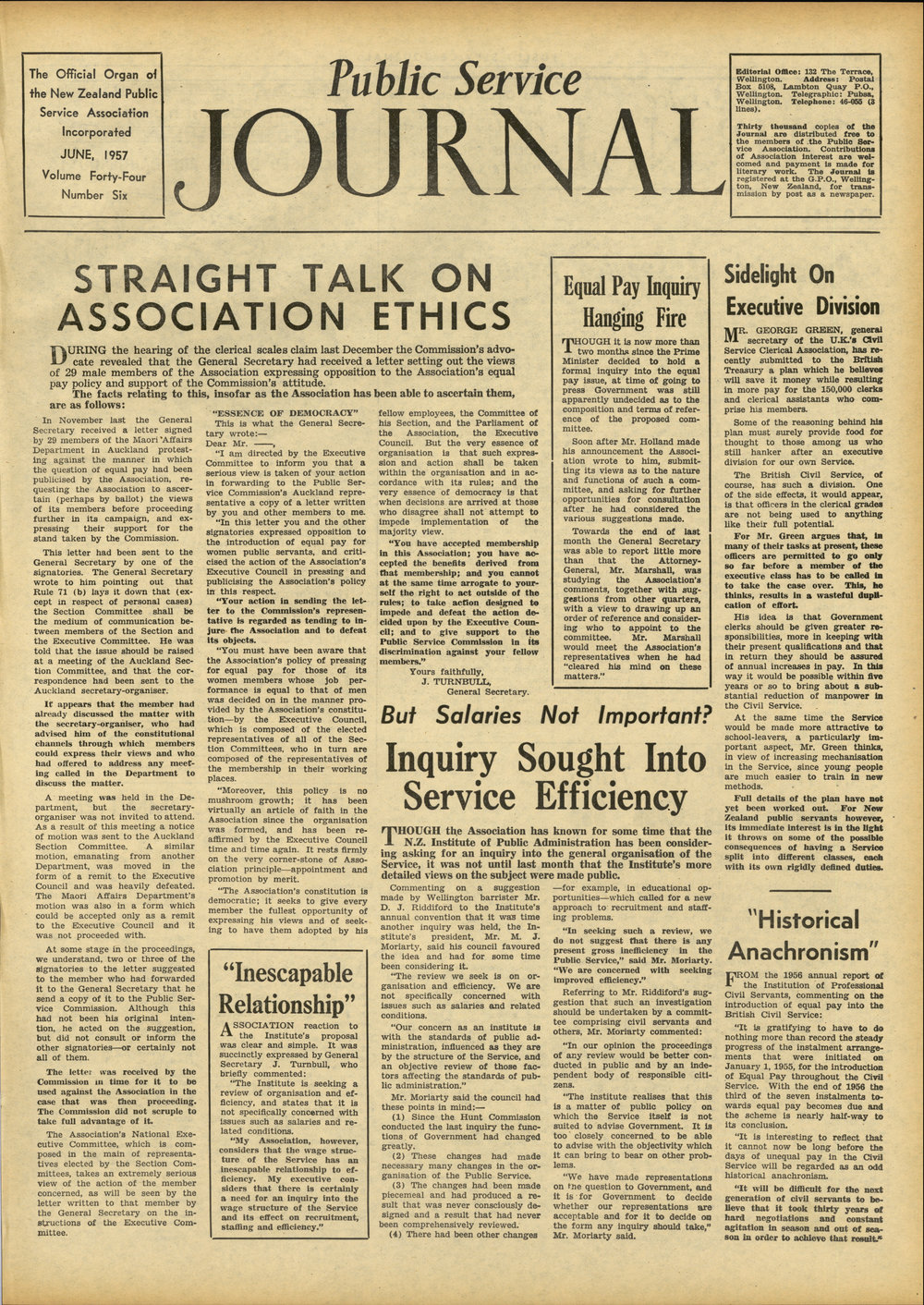 PSA Journal: Vol 44 No 6, June 1957