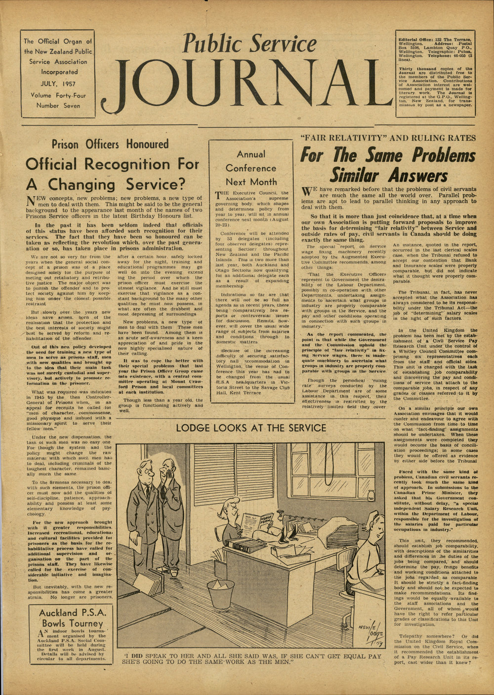 PSA Journal: Vol 44 No 7, July 1957