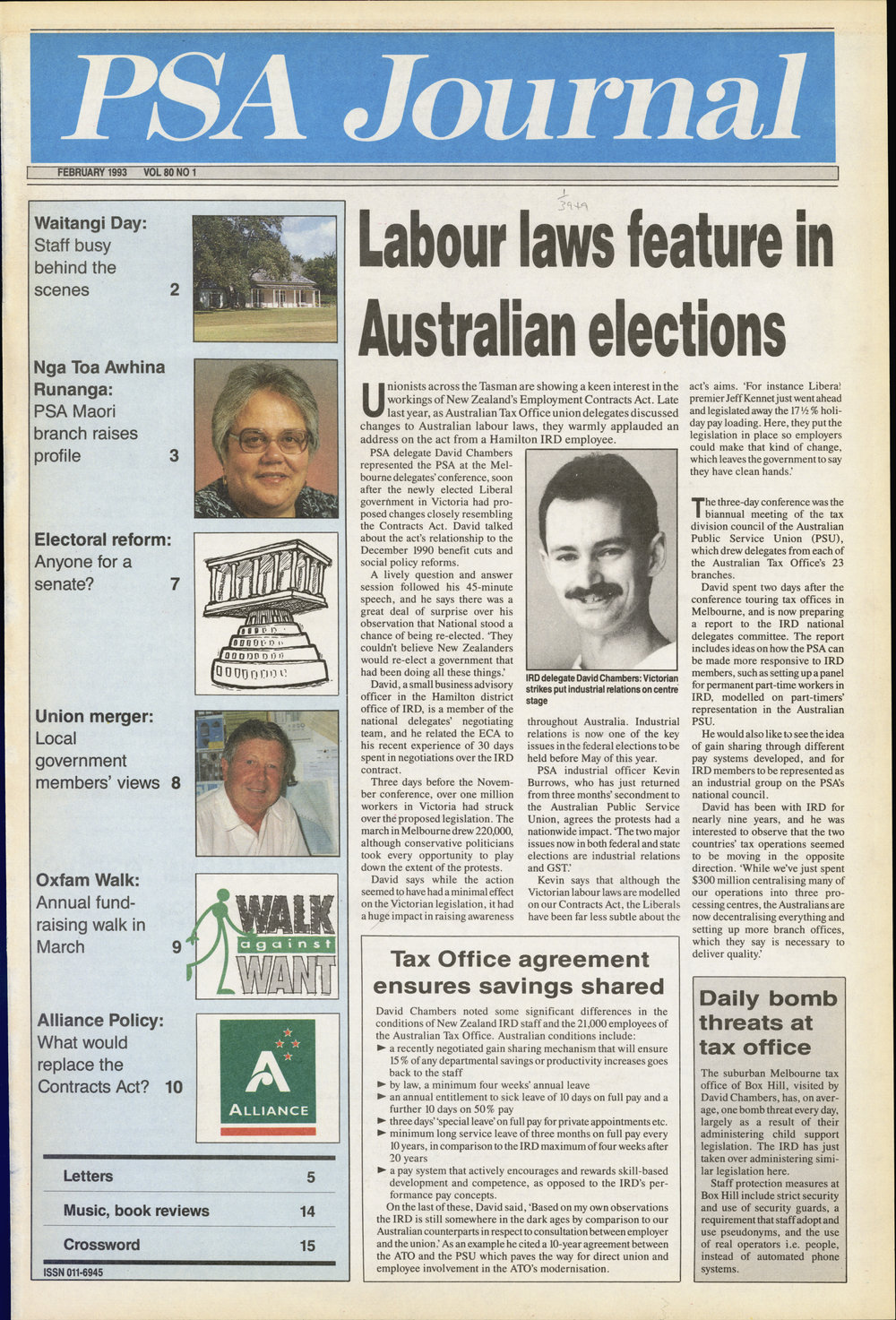 PSA Journal: Vol 80 No 1, February 1993