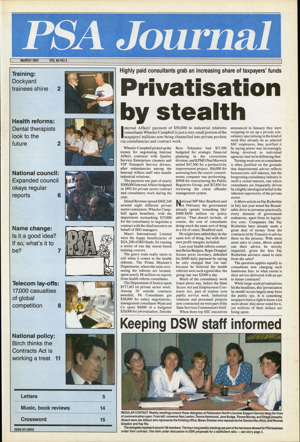 PSA Journal: Vol 80 No 2, March 1993