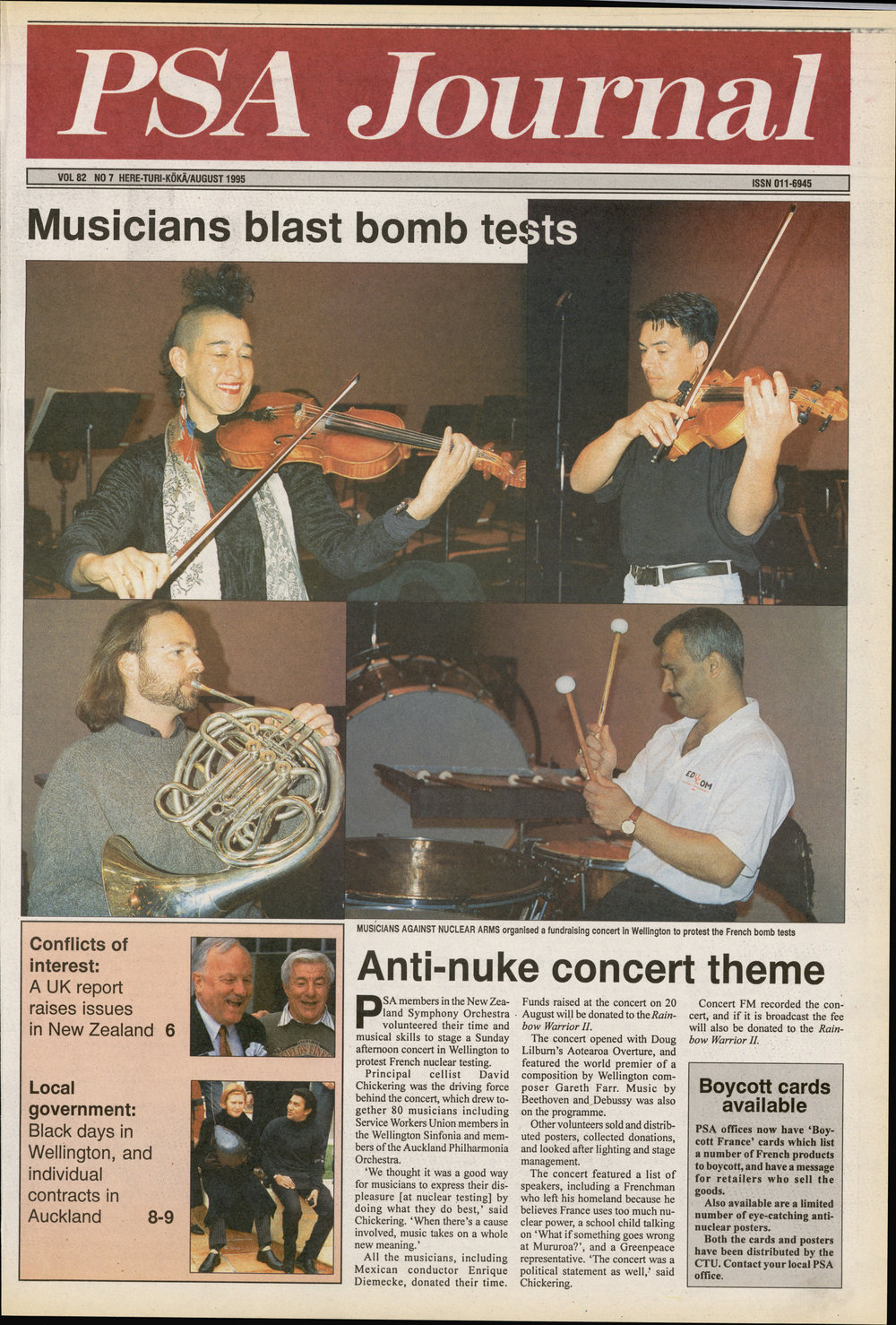 PSA Journal: Vol 82 No 7, August 1995