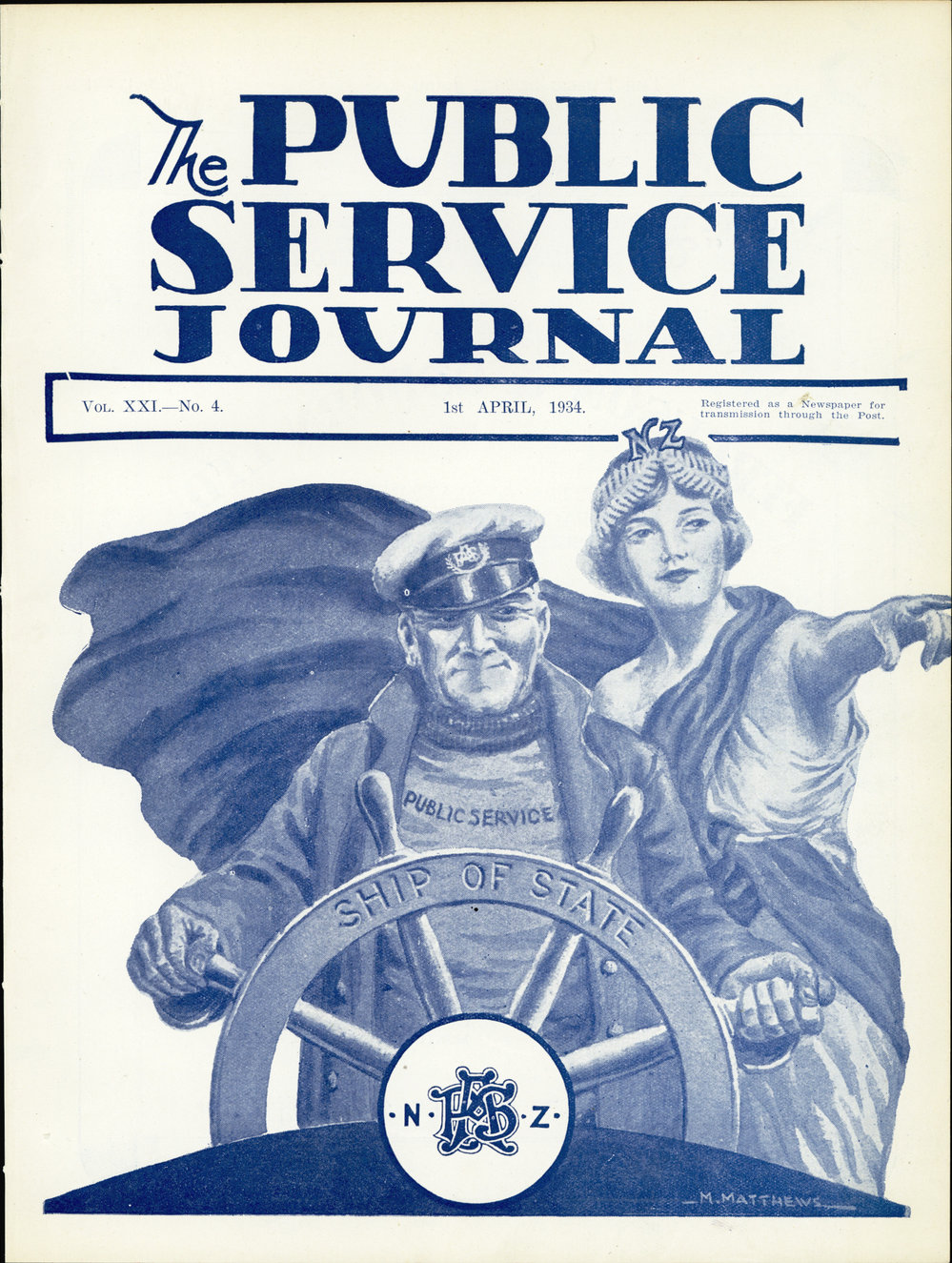 PSA Journal: Vol 21 No 4, April 1934