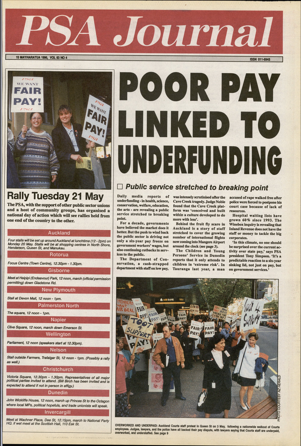 PSA Journal: Vol 83 No 4, May 1996