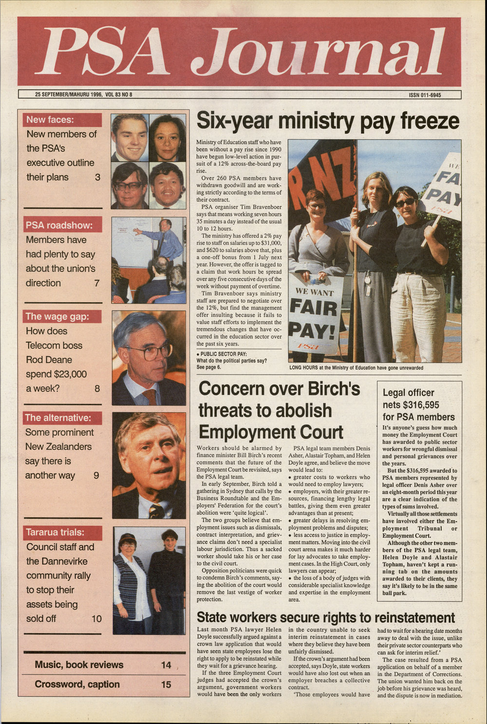 PSA Journal: Vol 83 No 8, September 1996