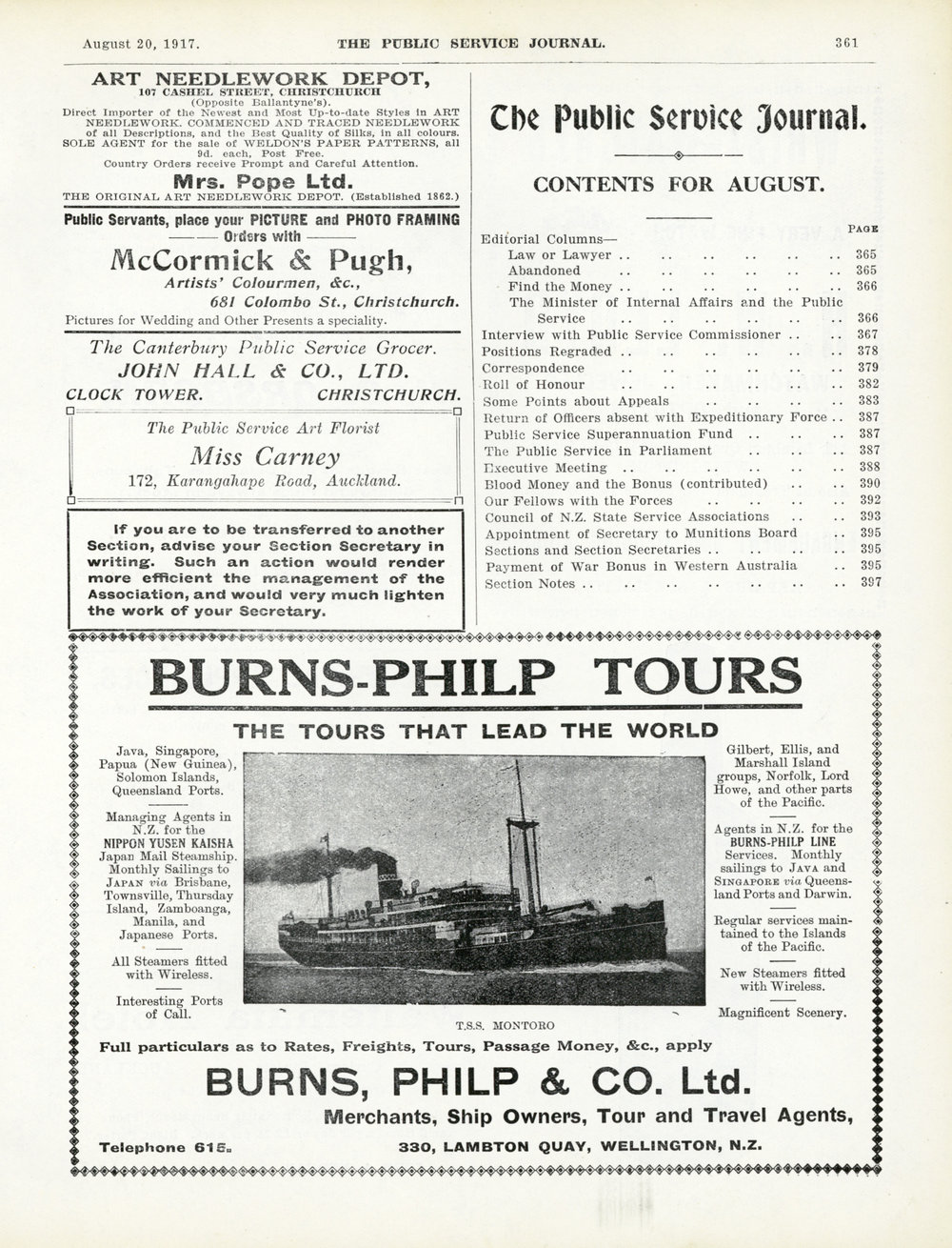 PSA Journal: Vol 4 No 8, August 1917