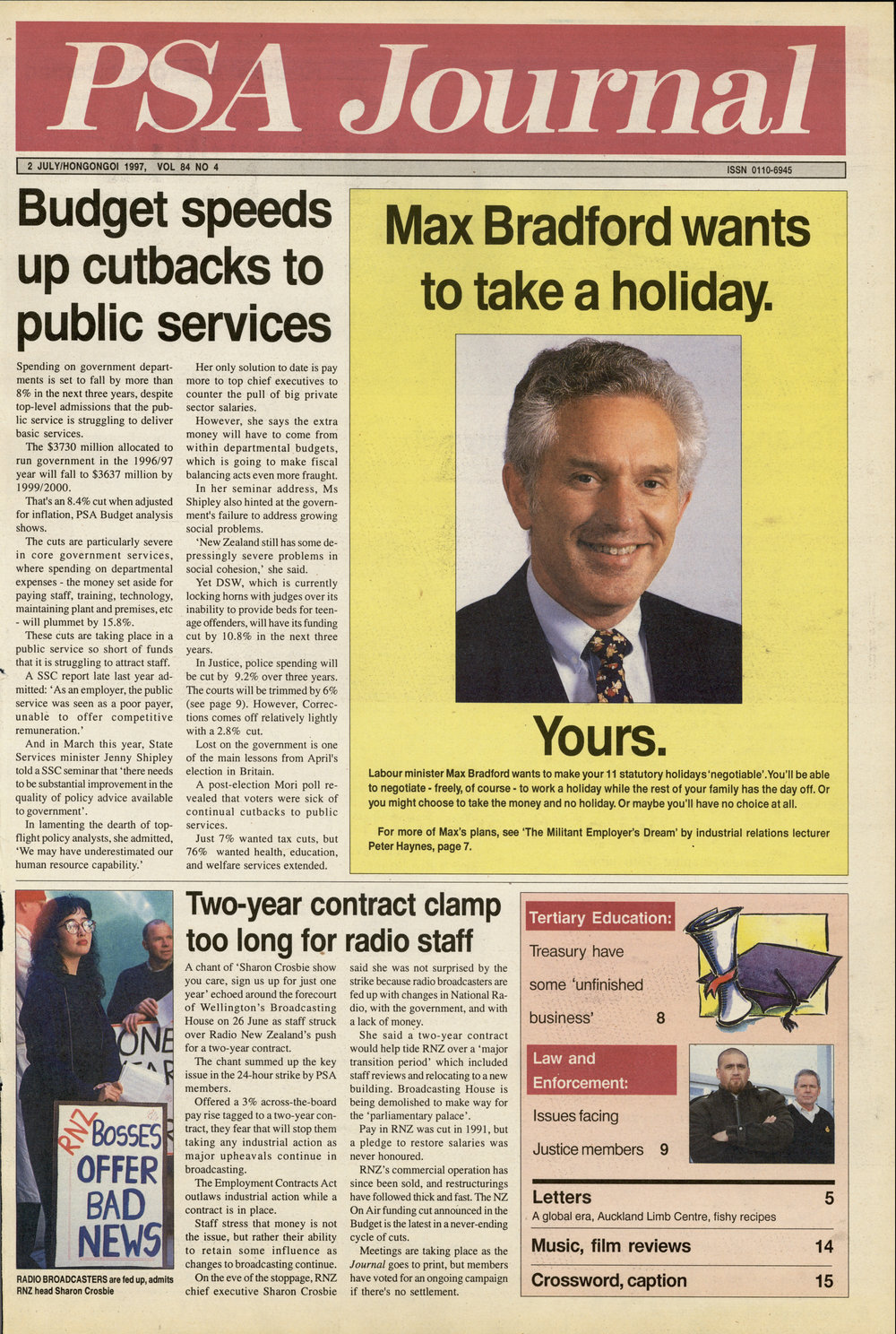 PSA Journal: Vol 84 No 4, July 1997