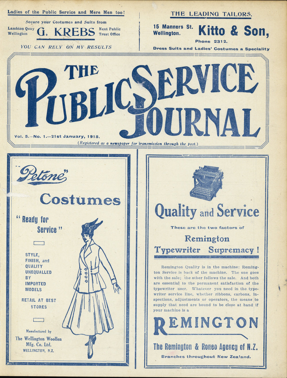 PSA Journal: Vol 5 No 1, January 1918