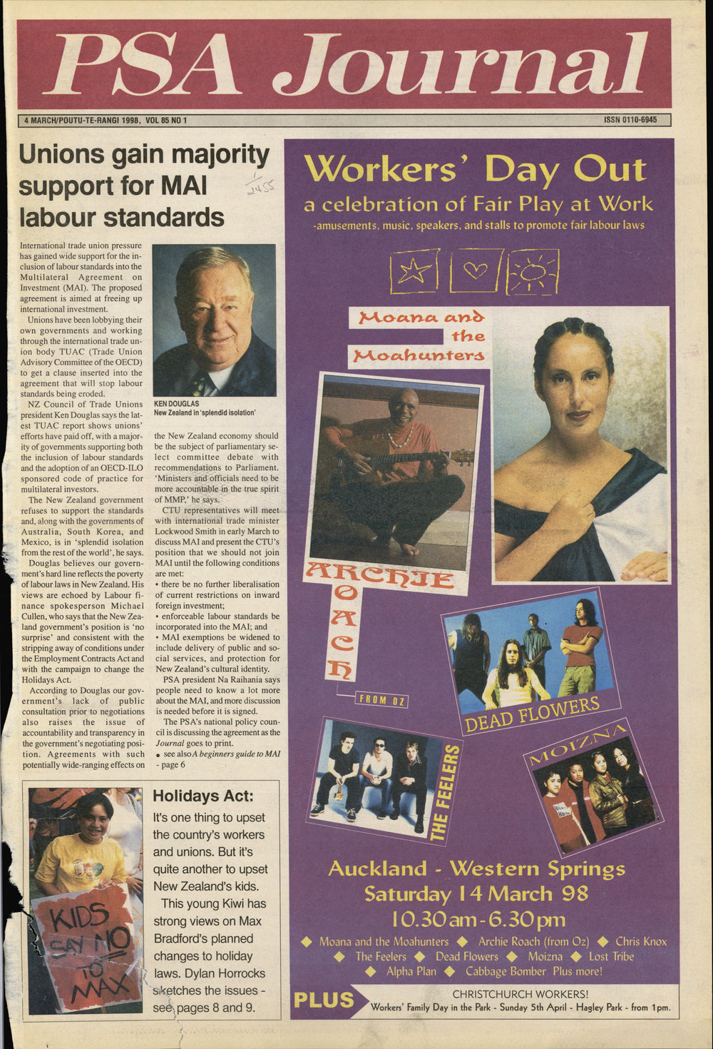 PSA Journal: Vol 85 No 1, March 1998