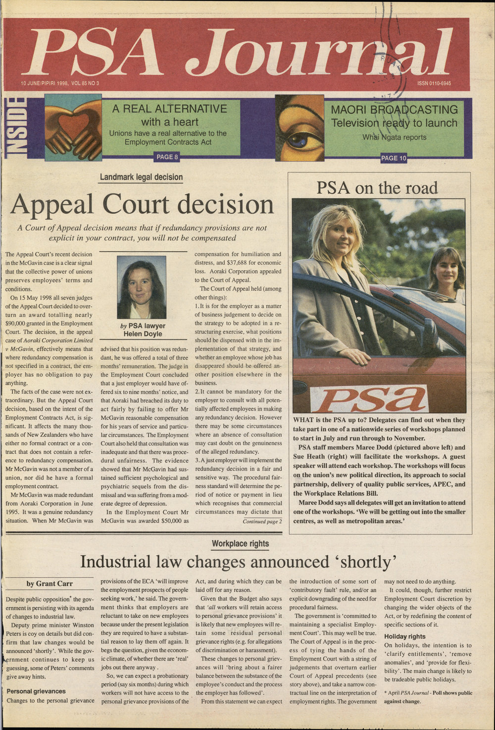 PSA Journal: Vol 85 No 3, June 1998