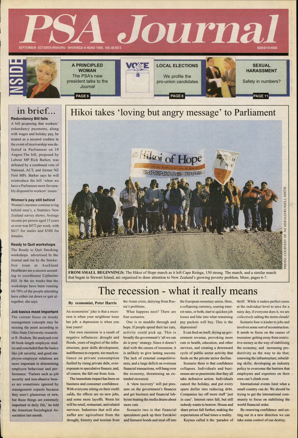 PSA Journal: Vol 85 No 5, September/October 1998