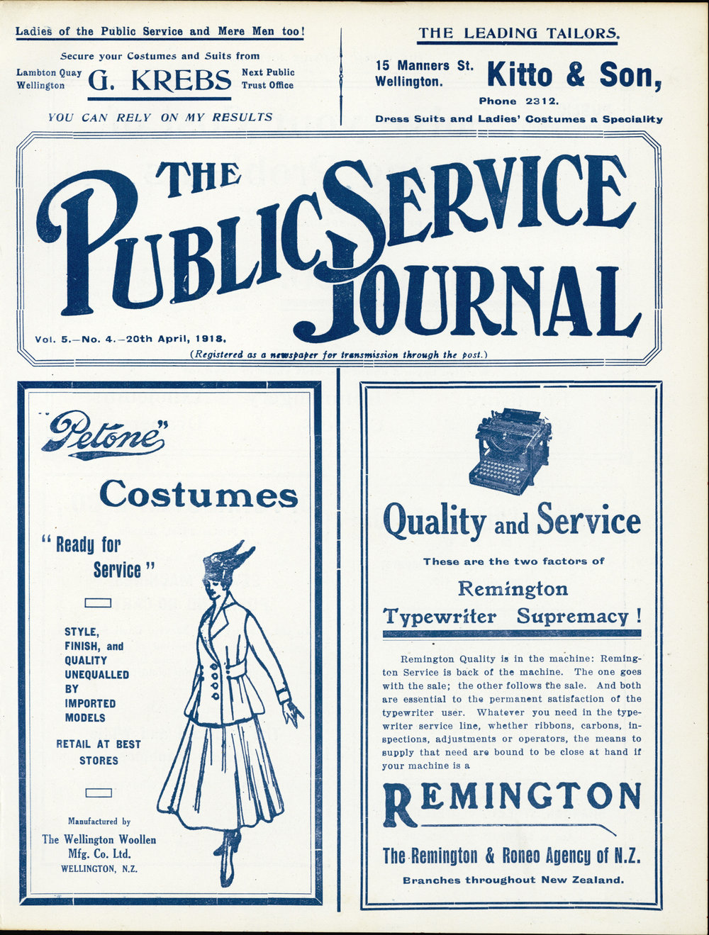 PSA Journal: Vol 5 No 4, April 1918