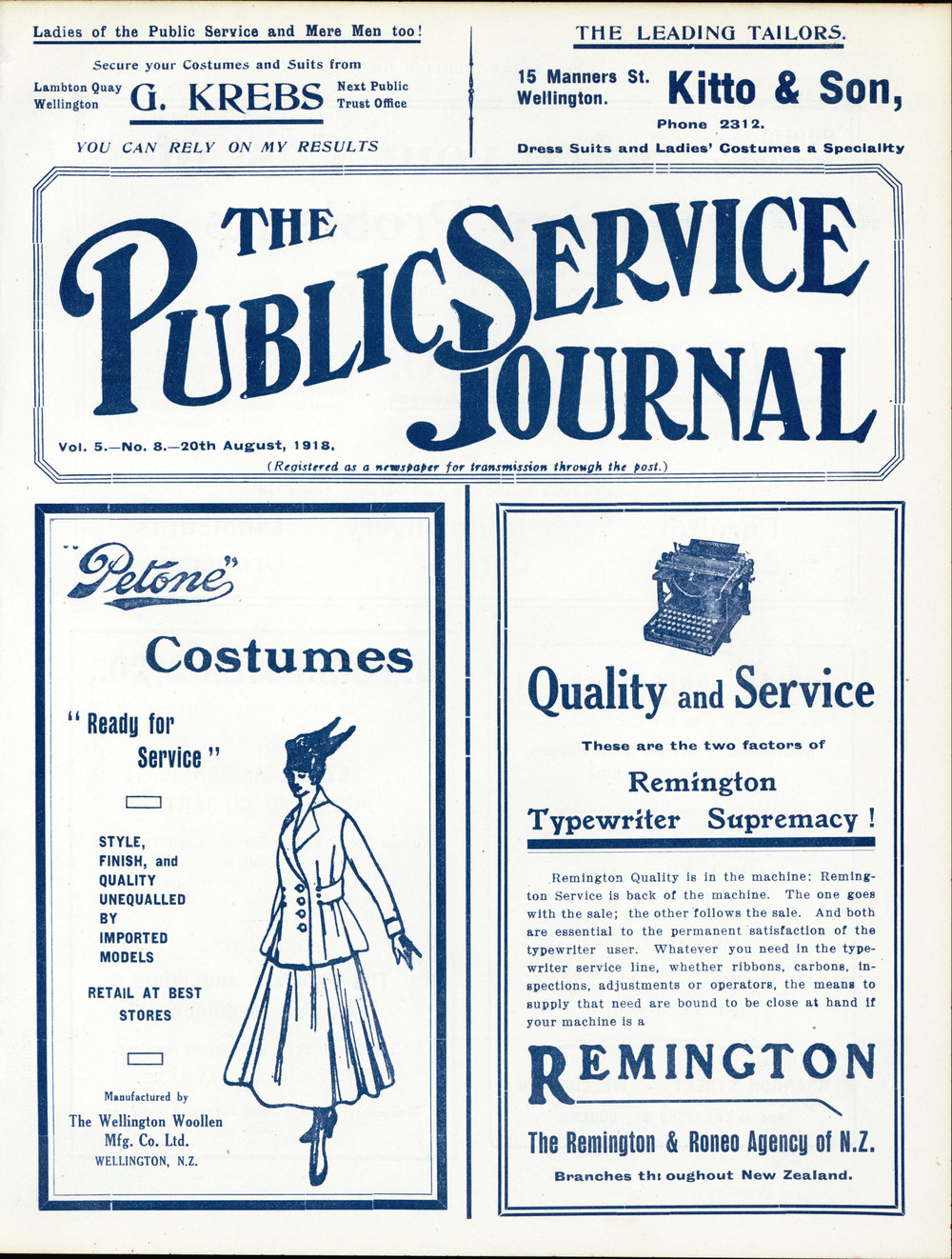 PSA Journal: Vol 5 No 8, August 1918