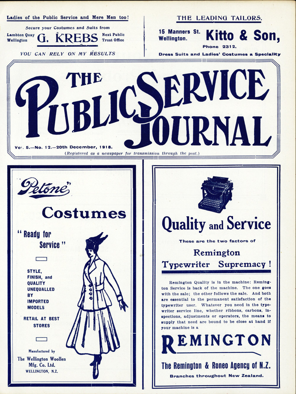 PSA Journal: Vol 5 No 12, December 1918