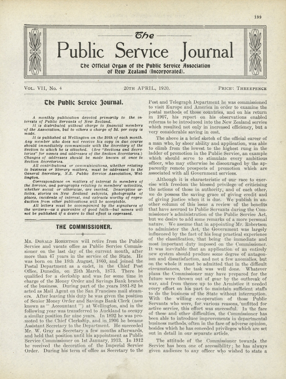 PSA Journal: Vol 7 No 4, April 1920