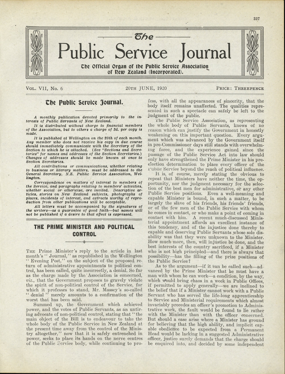 PSA Journal: Vol 7 No 6, June 1920
