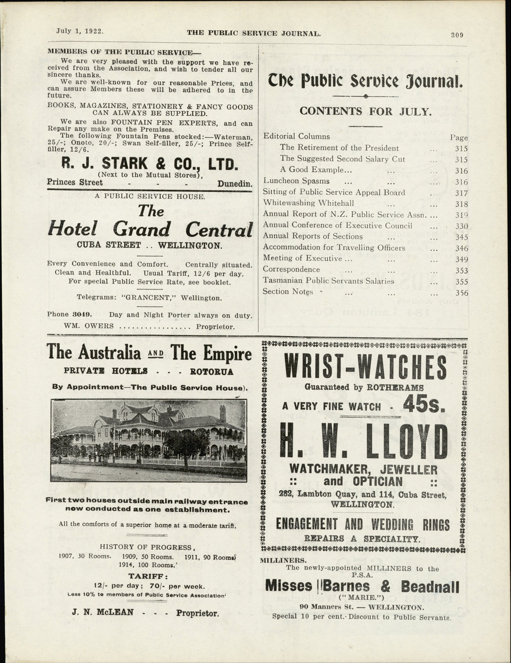 PSA Journal: Vol 9 No 6, July 1922