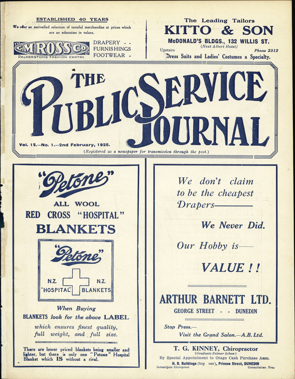 PSA Journal: Vol 12 No 1, February 1925