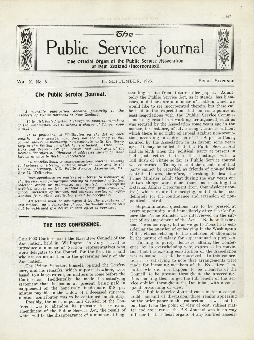 PSA Journal: Vol 10 No 8, September 1923