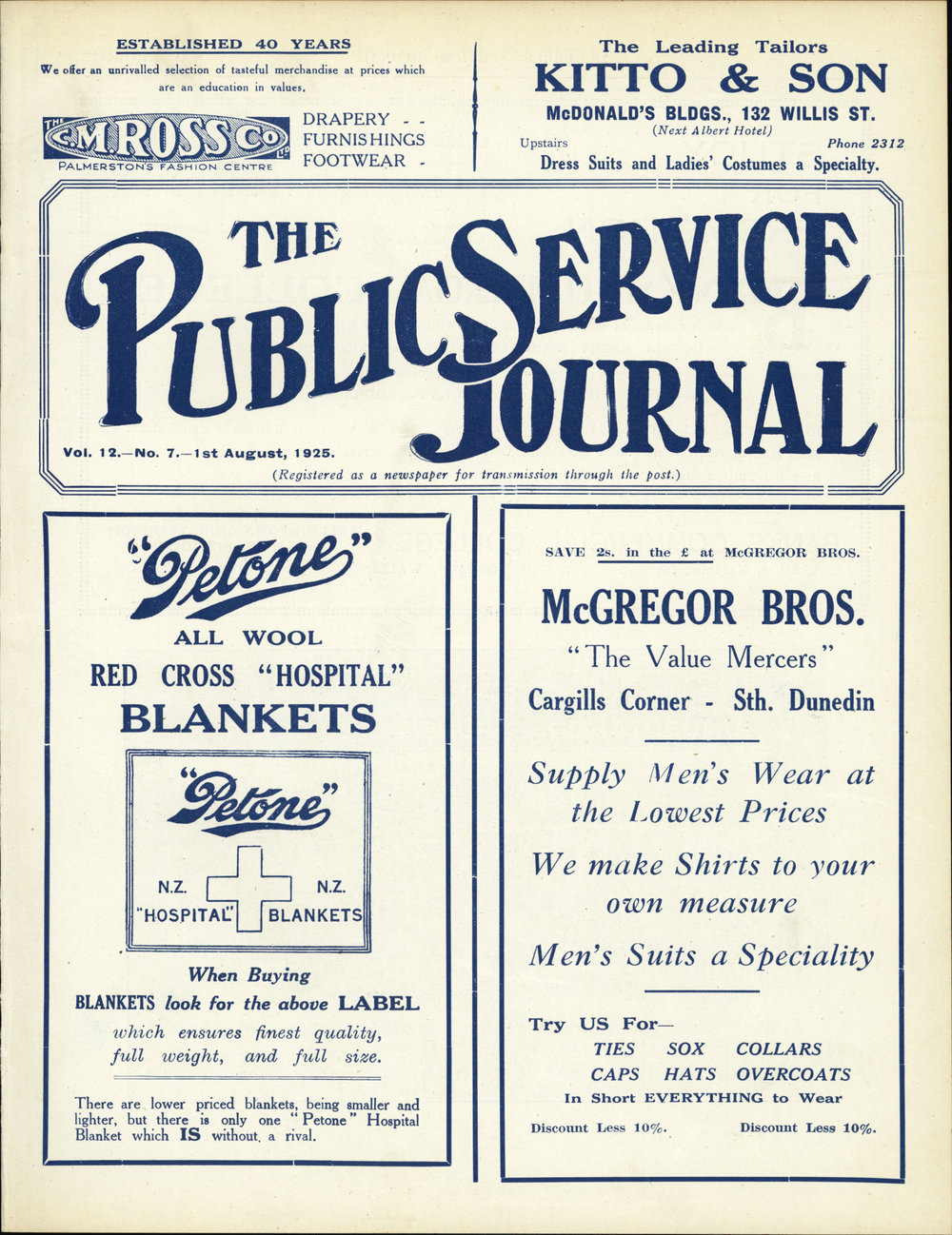PSA Journal: Vol 12 No 7, August 1925