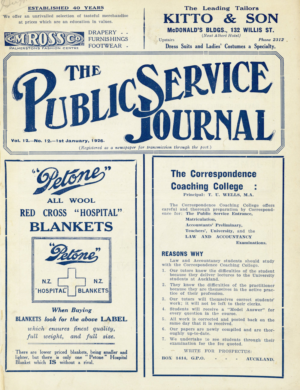PSA Journal: Vol 12 No 12, January 1926