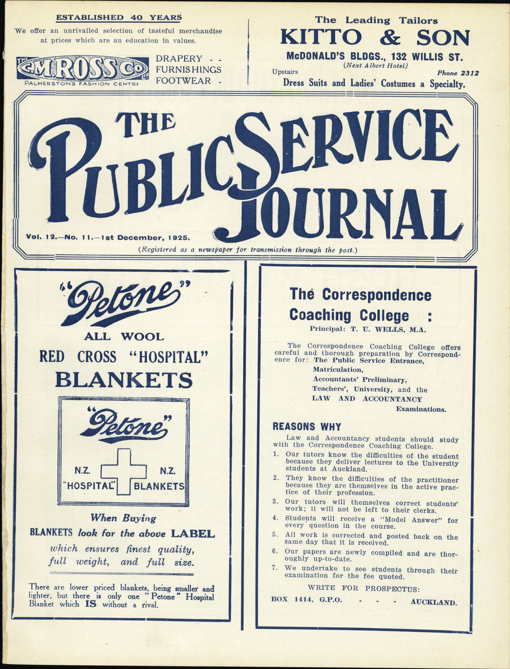 PSA Journal: Vol 12 No 11, December 1925