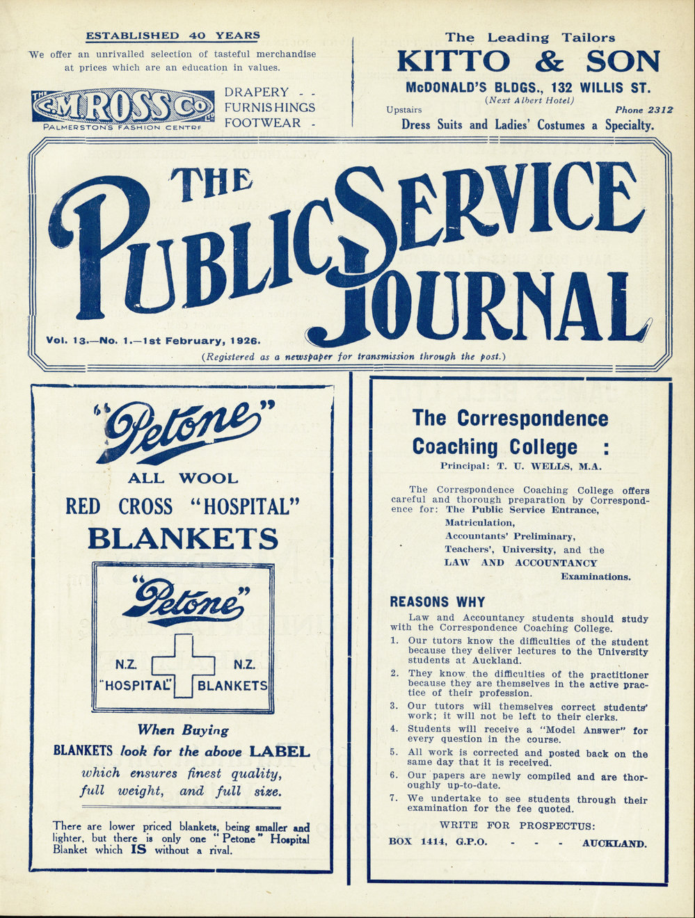 PSA Journal: Vol 13 No 1, February 1926