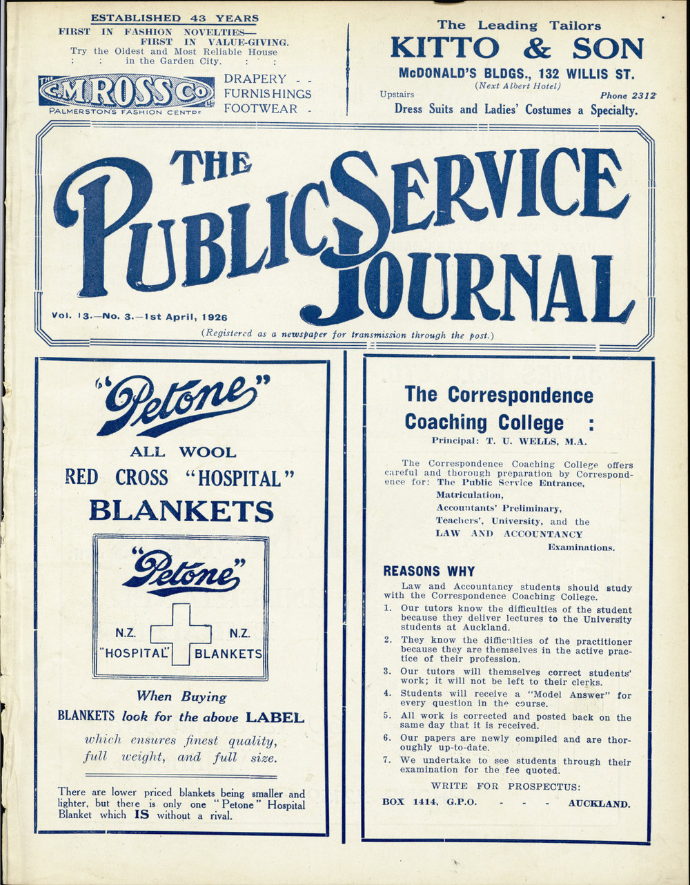 PSA Journal: Vol 13 No 3, April 1926