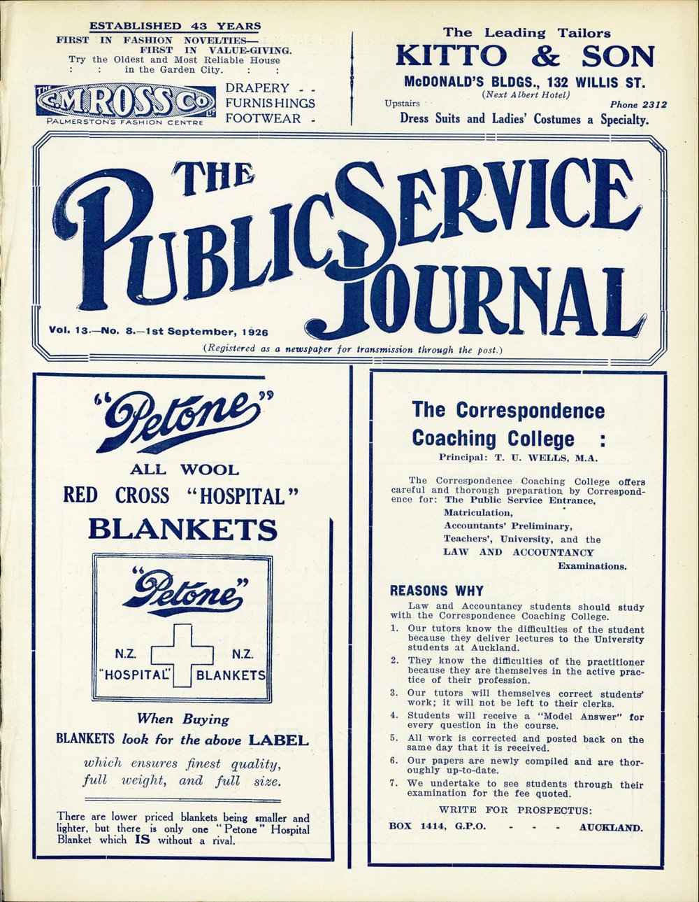 PSA Journal: Vol 13 No 8, September 1926