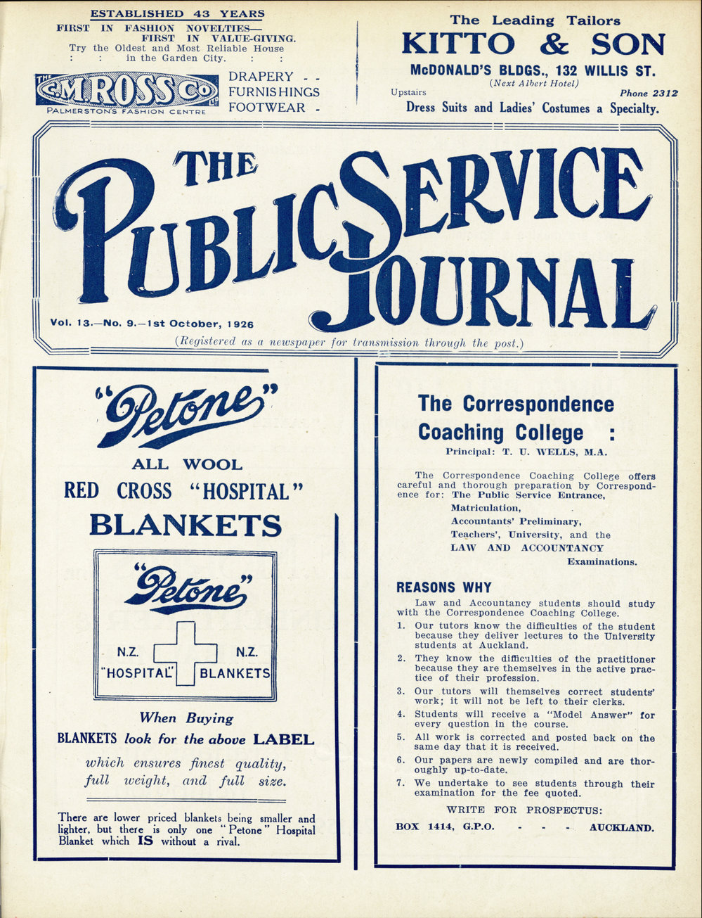 PSA Journal: Vol 13 No 9, October 1926