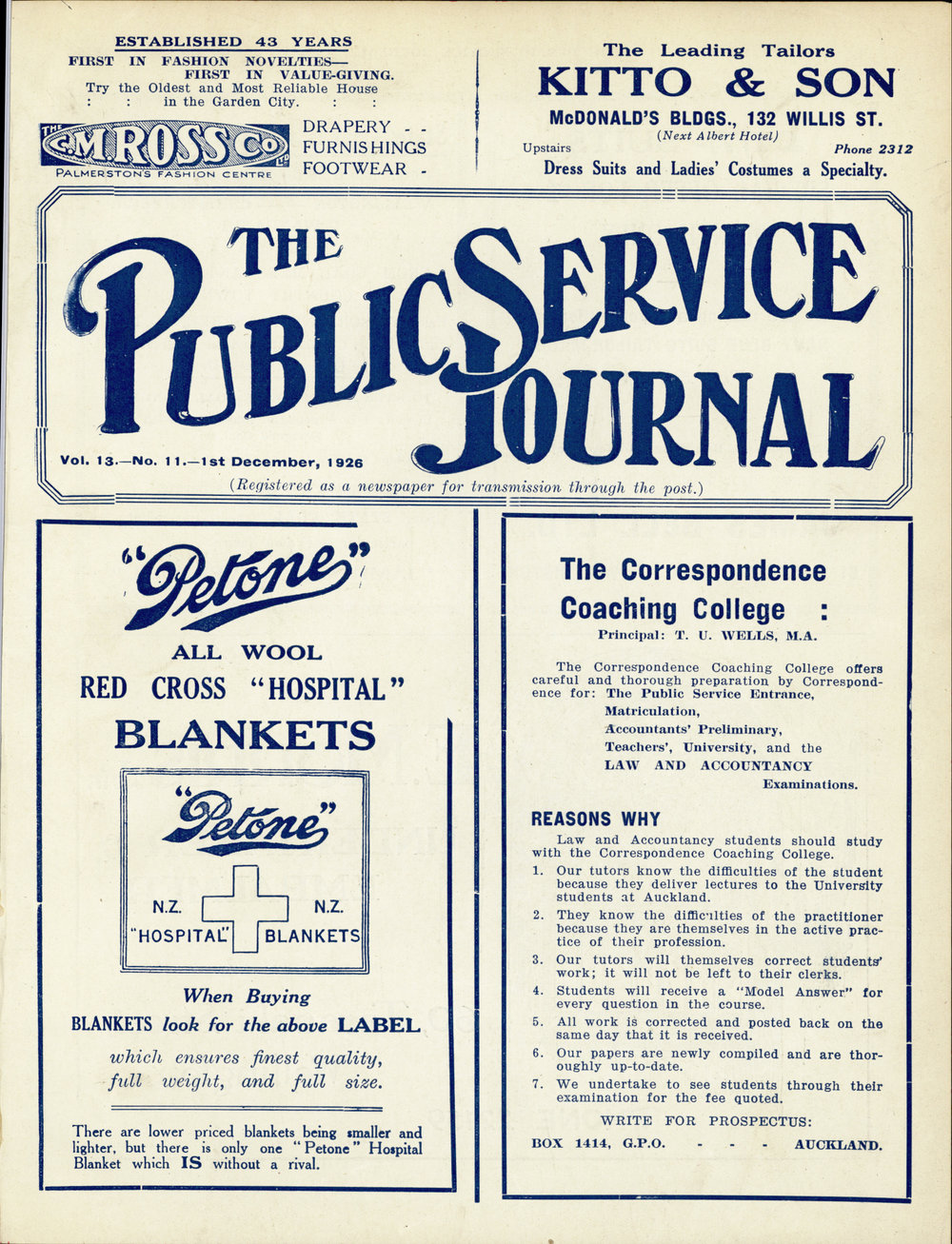 PSA Journal: Vol 13 No 11, December 1926