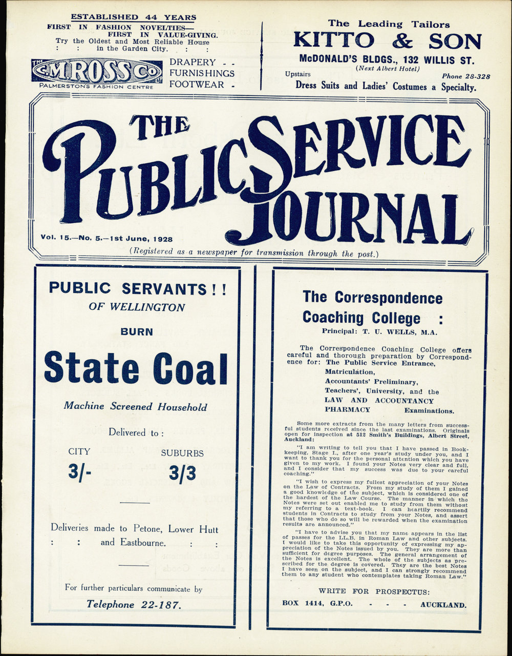 PSA Journal: Vol 15 No 5, June 1928