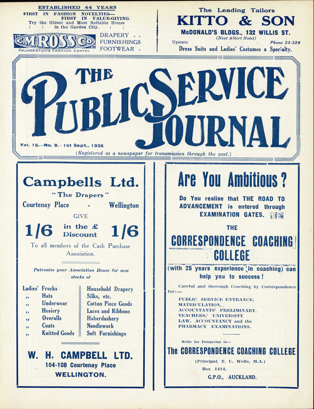 PSA Journal: Vol 15 No 8, September 1928