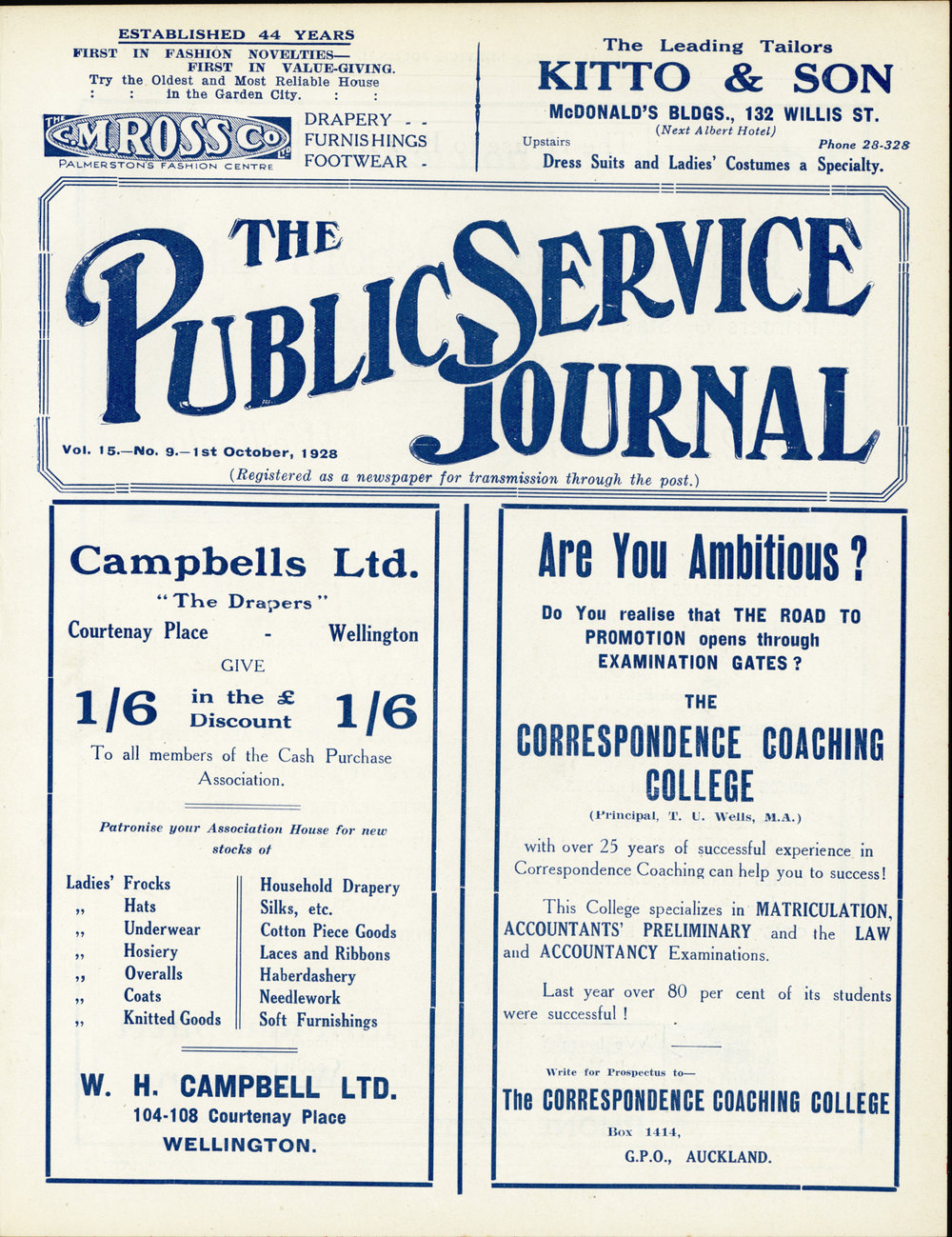 PSA Journal: Vol 15 No 9, October 1928