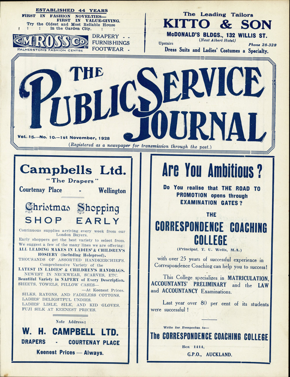 PSA Journal: Vol 15 No 10, November 1928