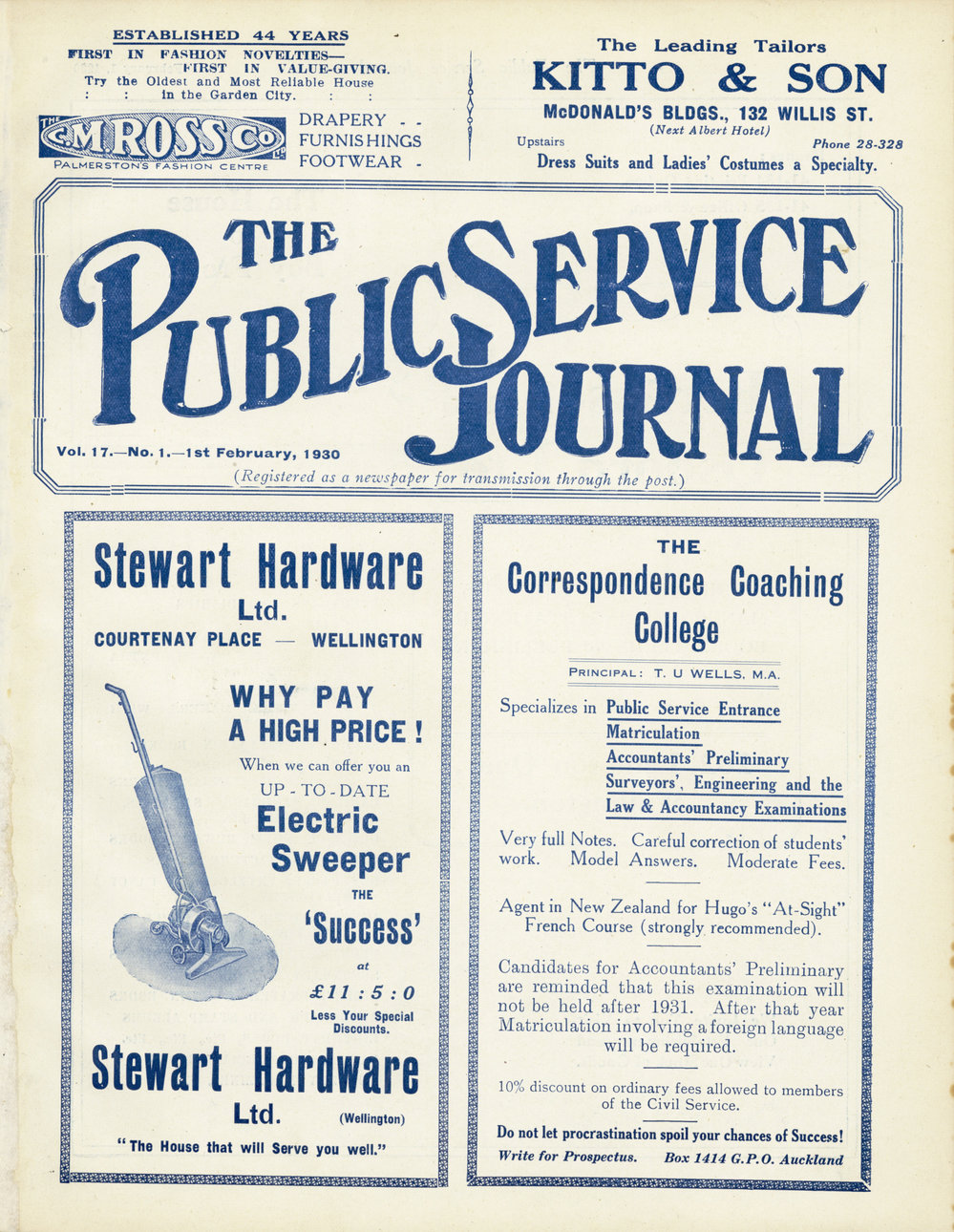 PSA Journal: Vol 17 No 1, February 1930