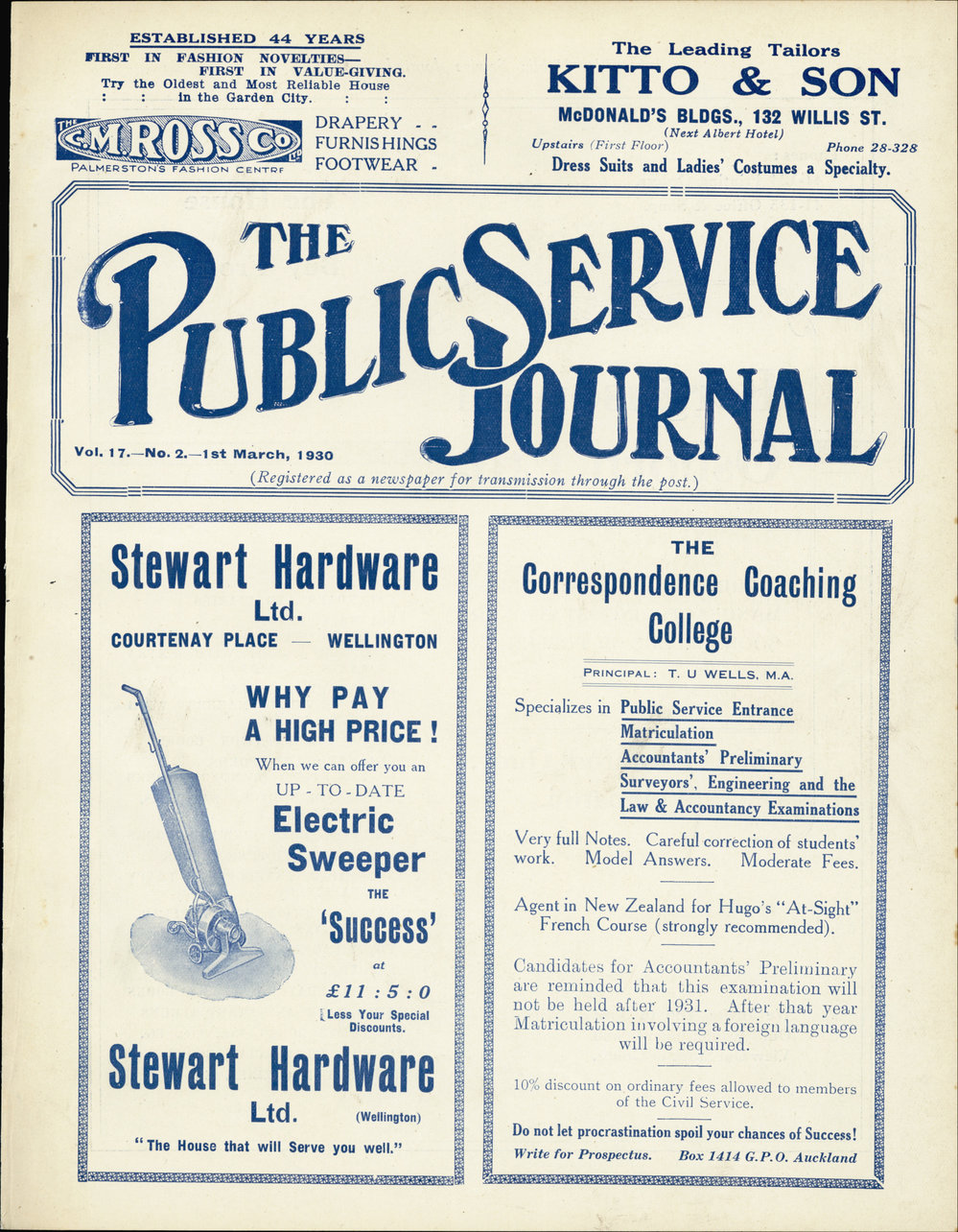 PSA Journal: Vol 17 No 2, March 1930