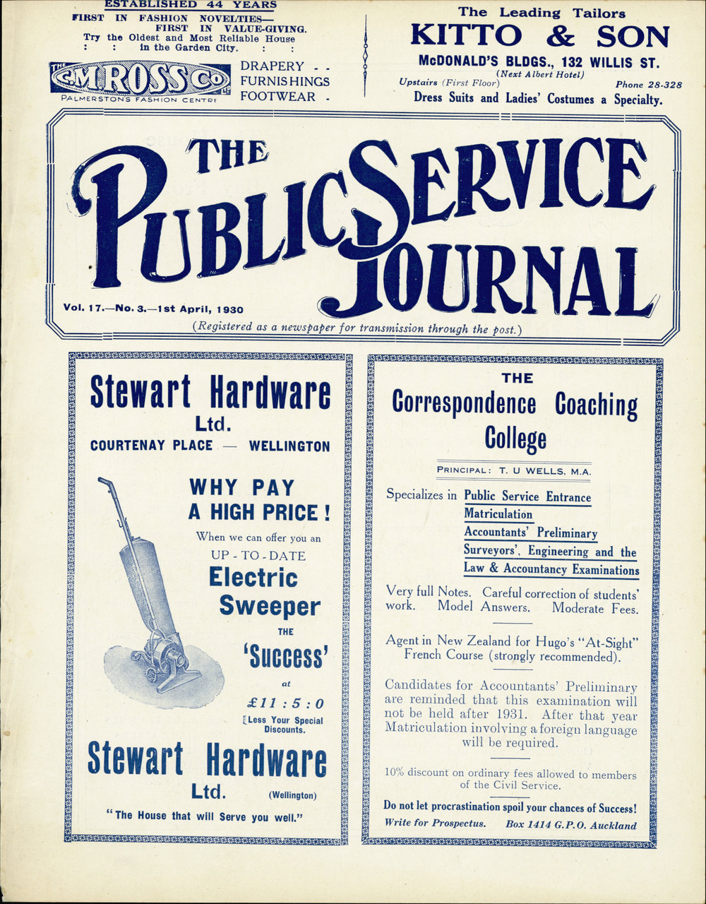 PSA Journal: Vol 17 No 3, April 1930