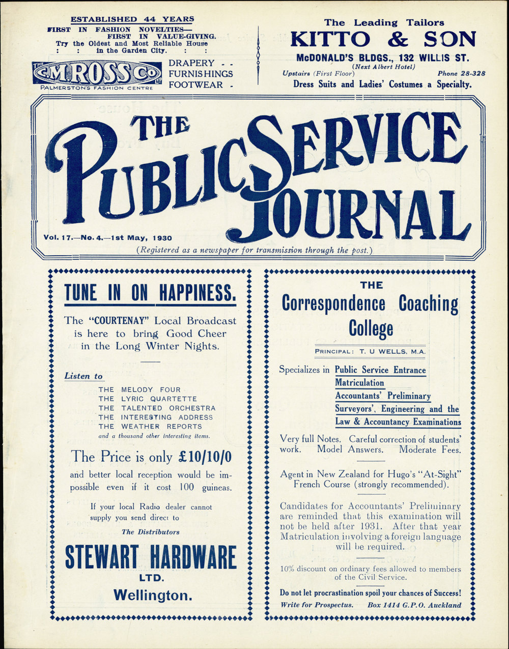 PSA Journal: Vol 17 No 4, May 1930