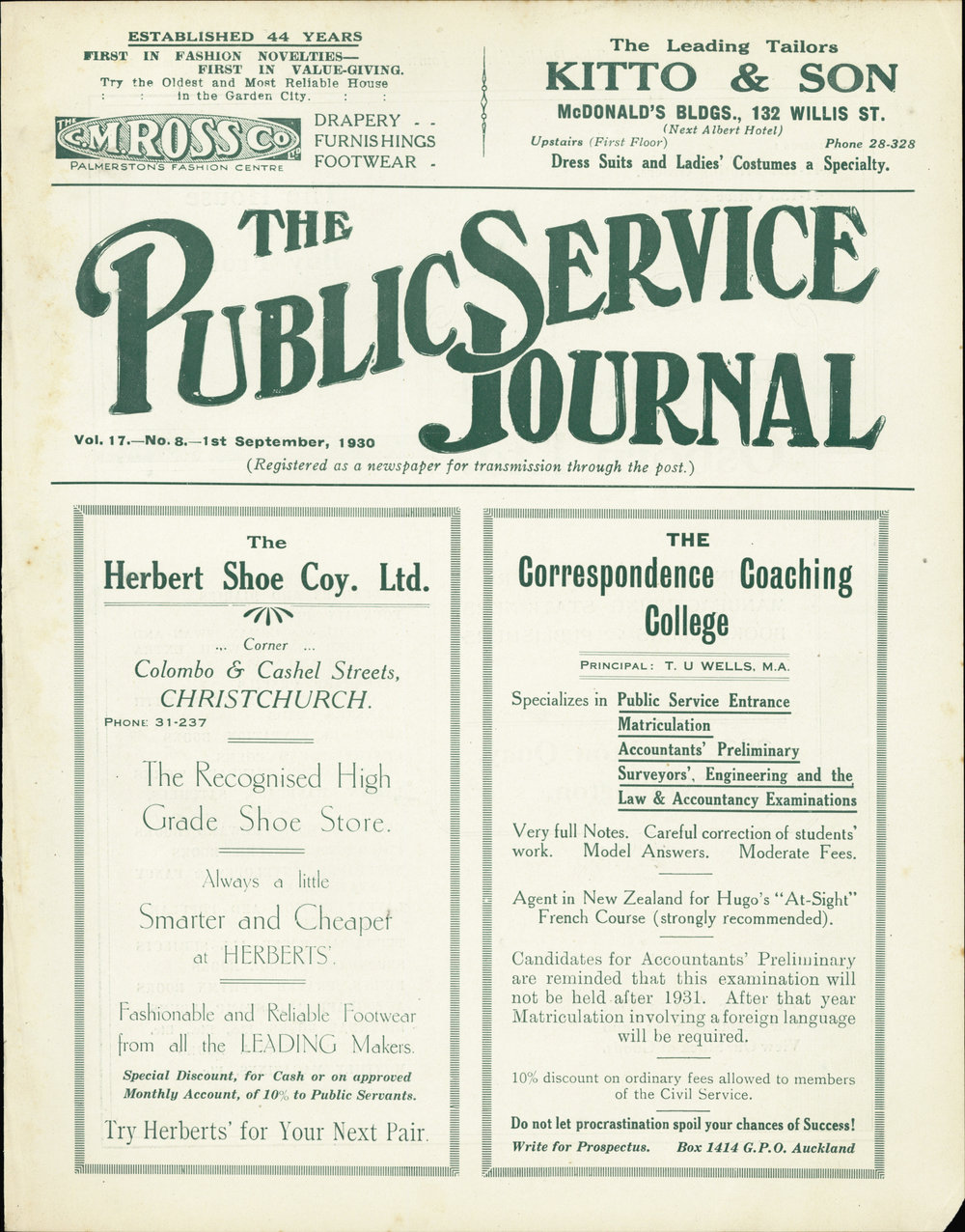 PSA Journal: Vol 17 No 8, September 1930